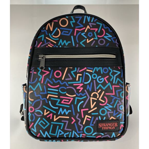 Netflix Stranger Things Funko Mini Backpack 2019 Faux Leather Bag 80s Retro - Picture 1 of 12